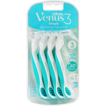 Razor Sensitive 3 Gillette Venus 4 pcs.