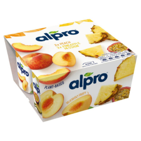 Yogurt Peach Pineapple Passion Fruit Alpro 4x125 g.