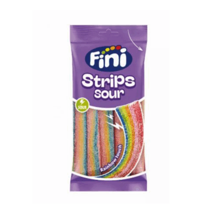 Rainbow Shocks Strips Sour Fini 80 g.