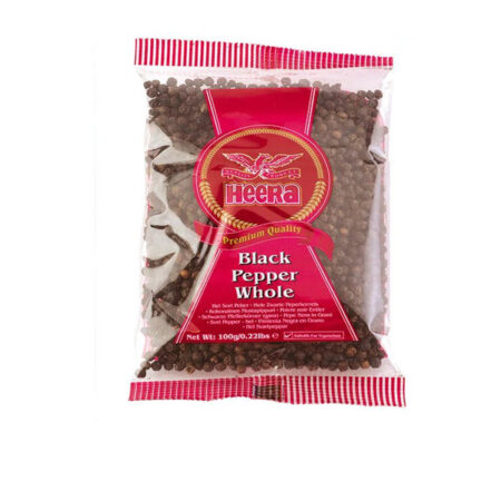 Black Pepper Whole Bag Heera 100 g.
