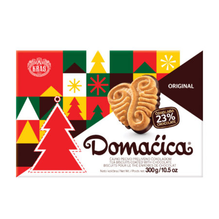 Tea Biscuits Coated With Chocolate 23% Original Domacica 300 g.