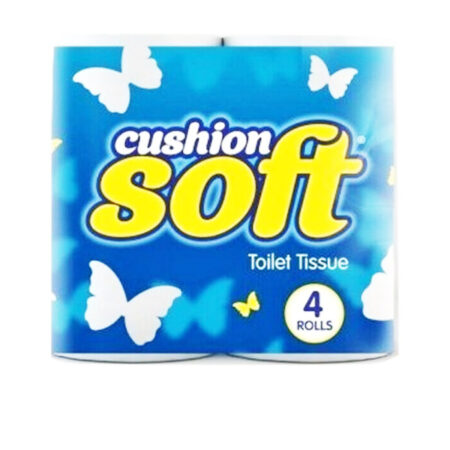 Toilet Tissue Soft Cushion 2 Ply. 4 Rolls