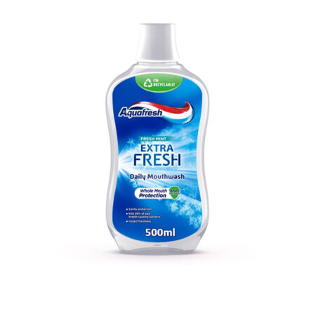 Daily Mouthwash Extra Fresh Mint Aquafresh 500 ml.