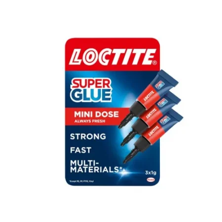Super Glue Mini Trio Loctite 3 x 1 g.