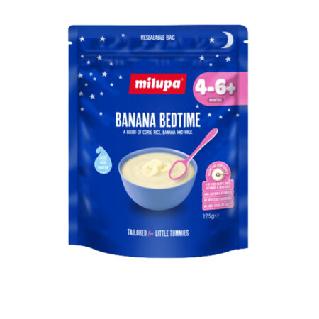 Baby Cereal Banana Bedtime 4-6+ Month Milupa 125 g.