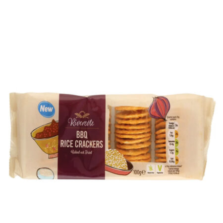 BBQ Rice Crackers Rivercote 100 g.
