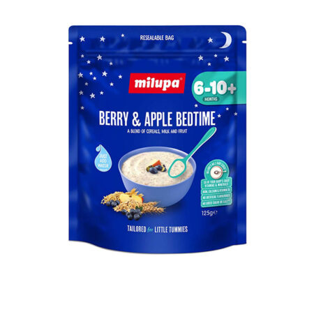 Baby Cereal Berry/Apple Bedtime 6-10+ Month Milupa 125 g.