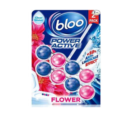 Toilet Block Power Active Flower Duo Bloo 2x50 g.
