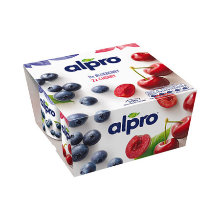 Alpro Mix Yogurt Blueberry & Cherry 4x125 g.