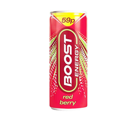 Energy Drink Red Berry Boost 250 ml. “Including 0.15c Return Deposits”