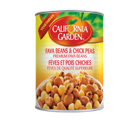 Fava Beans/Chick Peas California Garden 400 g. /Halal/Ready to Eat
