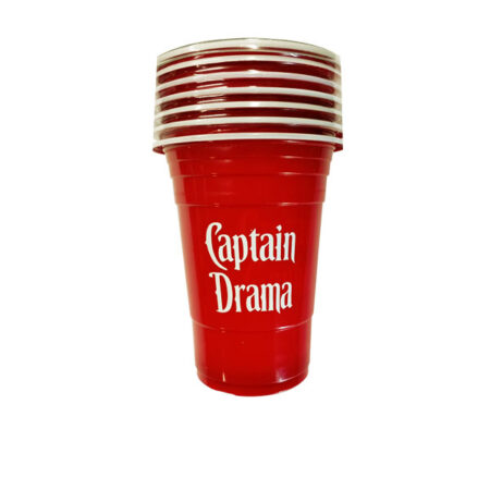 Plastic Cup Red (6 pack) 340 ml. (Promo Price)