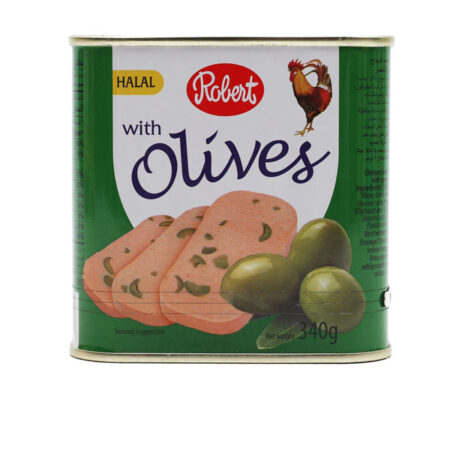 Chicken Luncheon Meat With Green Olives Can Robert 340 g./Halal