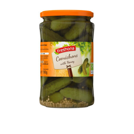 Cornichons With Honey Freshona 330 g.