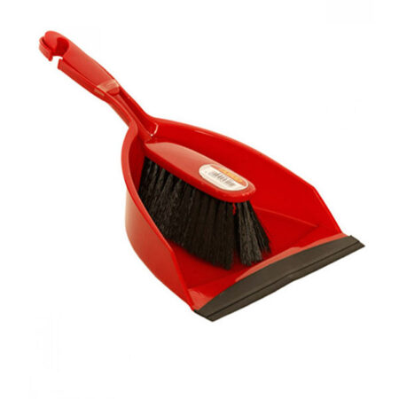 Small Dustpan and Brush Set Red Dosco (1 pcs.)