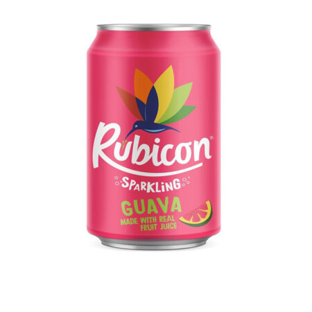 Sparkling Drink Guava Flowor Rubicon 330 ml.