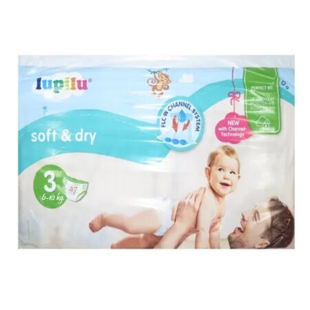 Nappies Soft/Dry N:3 Lupilu 47 pcs.