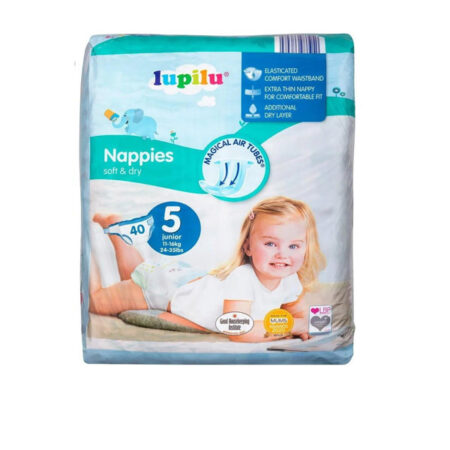 Nappies Soft/Dry N:5 Junior Lupilu 40 pcs.