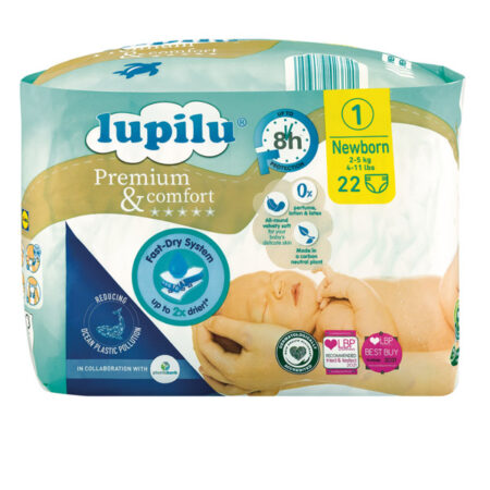 Newborn Nappies Premium N:1 Lupilu 22 pcs.