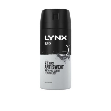 Deodorant Aerosol Lynx Black Anti Sweat 150 ml.