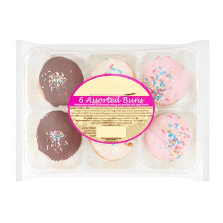 6 Assorted Buns Meadowbrook 125 g.