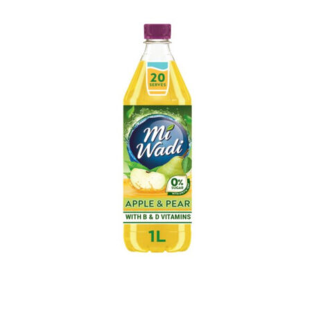 Mi Wadi Apple/Pear 1 l. Sugar Free “Including 0.25 c Return Deposits”