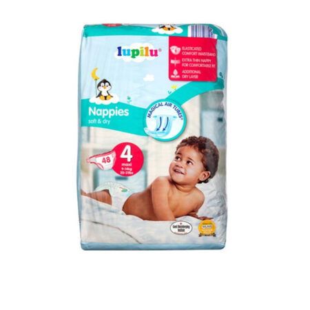 Nappies Soft/Dry N:4+ Maxi lus Lupilu 44 pcs.