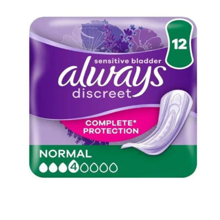 Liners Always Discreet Complete Protection N4 Normal 12 pads.