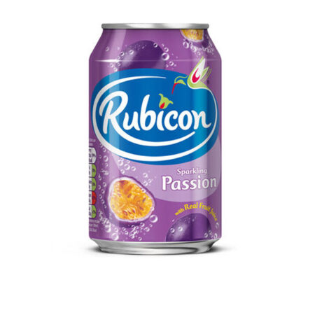 Sparkling Drink Passion Fruit Flavour Rubicon 330 ml.
