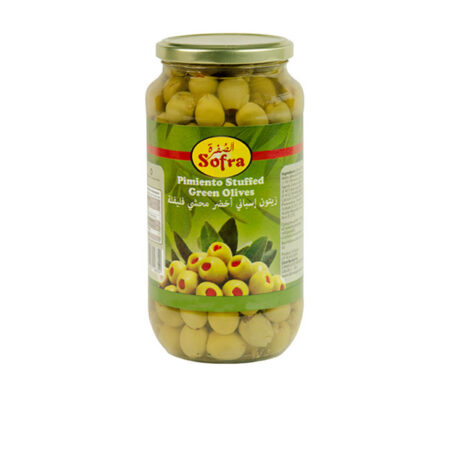 Pimento Stuffed Green Olives Sofra 330 g.