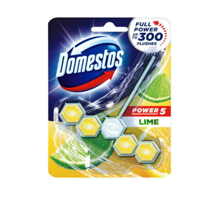 Toilet Block Power 5 Domestos Lime 50 g.