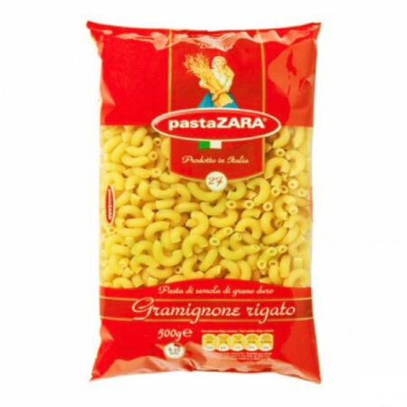 Pasta Zara 27 Gramignone Rigato 500 g.