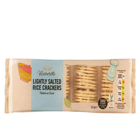 Rice Crackers Lightly Salted Rivercote 100 g.
