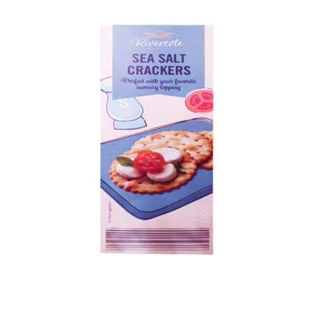 Crackers Sea Salt Rivercote 185 g.
