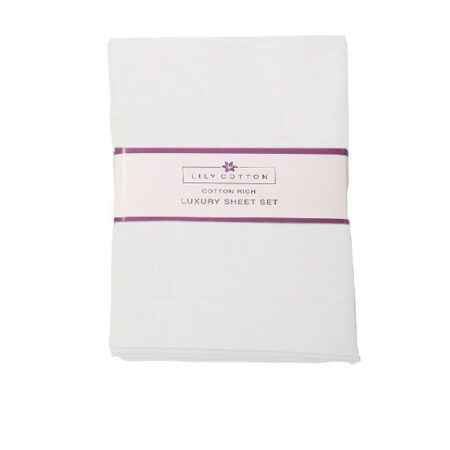 Double Fitted Sheet Pick Poly Lily Cotton 140x190