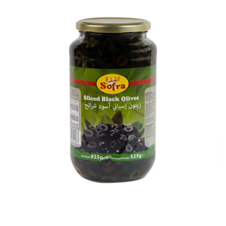 Sliced Black Olives Sofra 330 g.