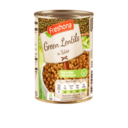 Green Lentils Freshona In Water 400 g.
