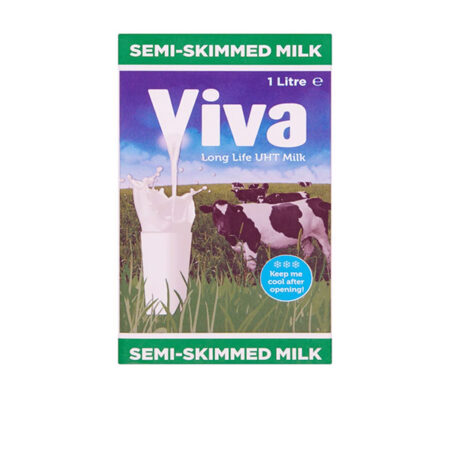 Semi-Skimmed Uht Milk Viva 1 l.
