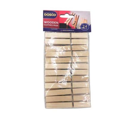 Timber Clothes Pegs Dosco 24 pack