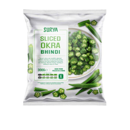 Okra Sliced Surya 300 g. Frozen/Halal