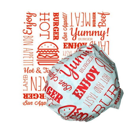 Paper Red Burger Wrap 250x330 mm. 10 pcs.