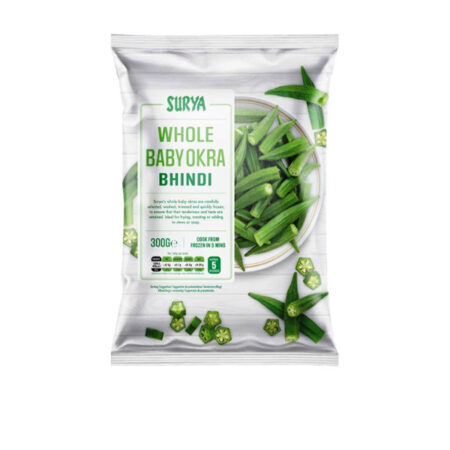 Whole Baby Okra Surya 300 g. Frozen/Halal