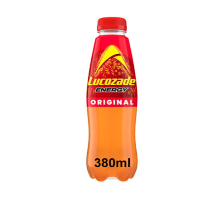 Lucozade Original 380 ml. "Including 15c Deposit Return*