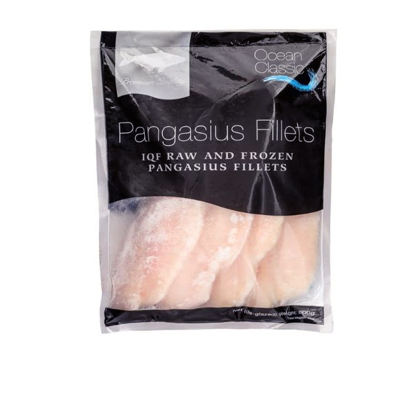 Pengasius Fillets IQF Raw Ocean Classic 800 g.