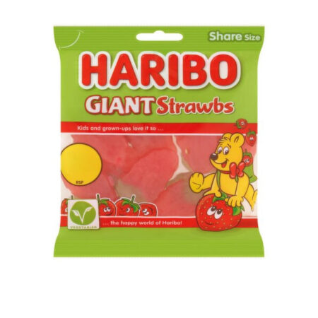 Gummy Sweets Haribo Giant Strawbs 140 g.