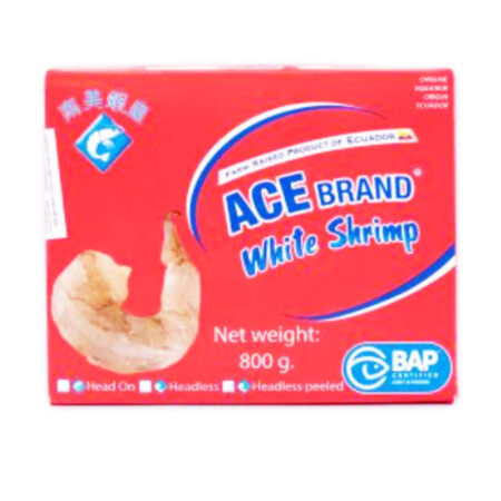 Headless Peeled 26/30 White Shrimps Ace 800 g.