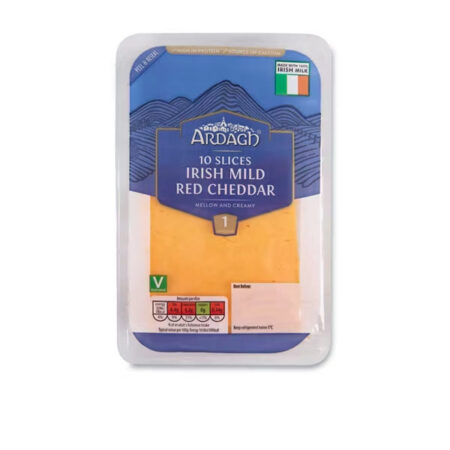 10 Sliced Irish Mild Red Cheddar Ardagh 200 g.