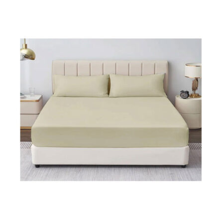 Single Fitted Sheet Ivory  Rich Choice 91x190 cm.