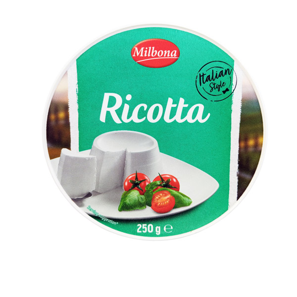 Soft Cheese Ricotta Milbona 250 g.