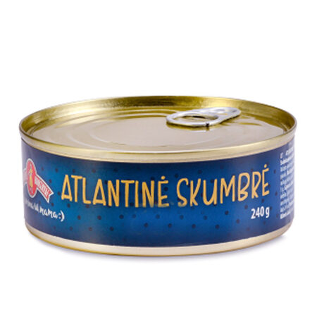 Atlantic Mackerel In Tomato Sauce Mamos Konservai 240 g.